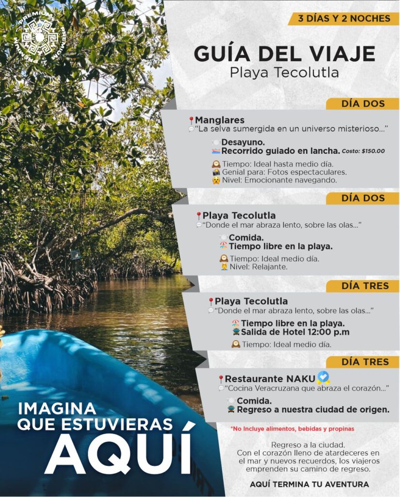 PLAYA TECOLUTLA, TAJIN Y PAPATLA - HOLA MEXICO TOURS, image size:826x1024